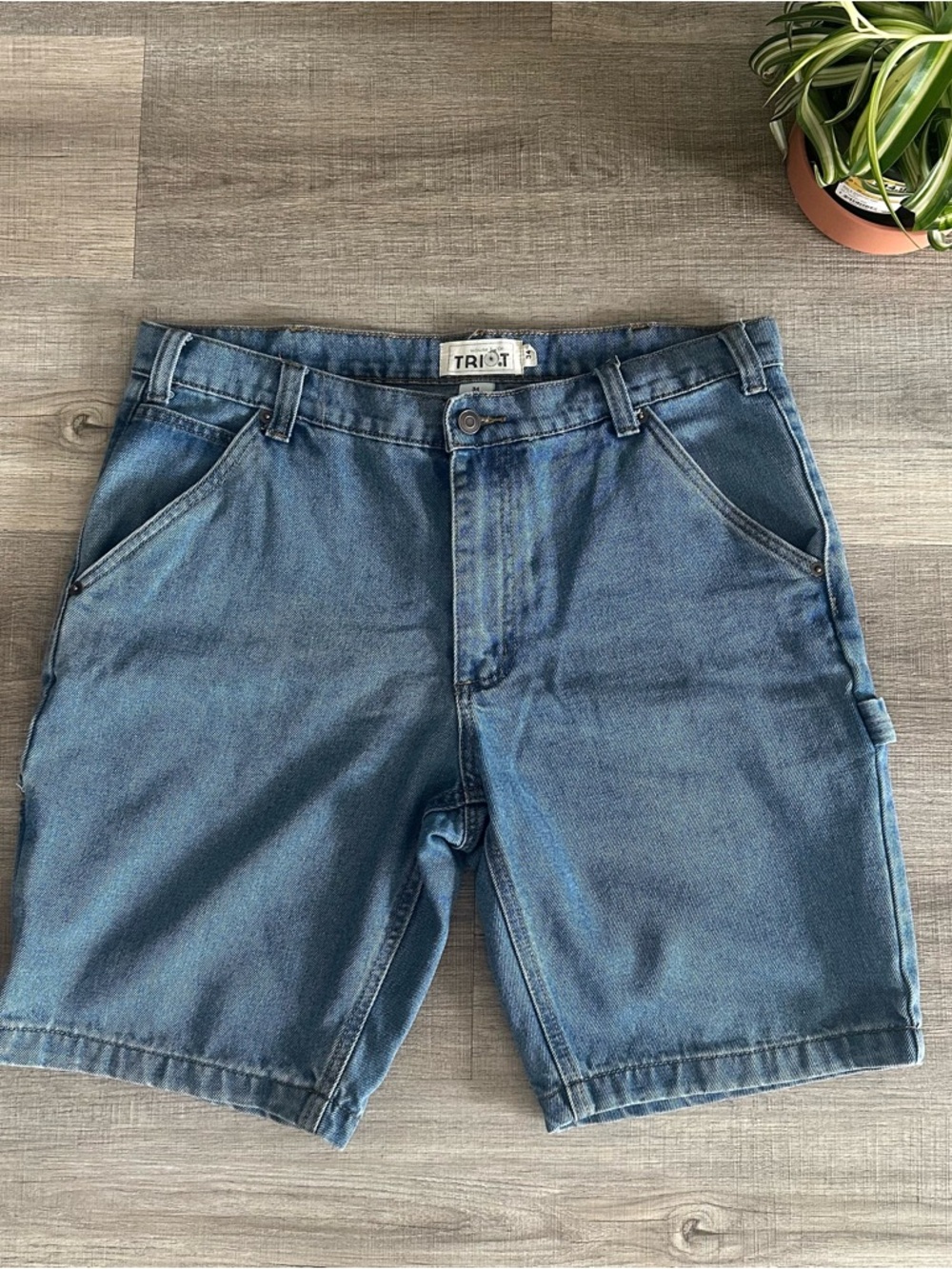 Men's Blue Denim Carpenter Shorts